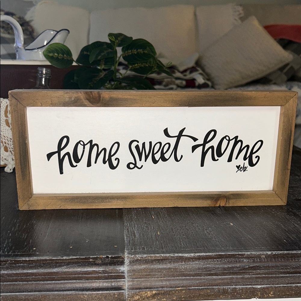 Home Sweet Home Wooden Sign
